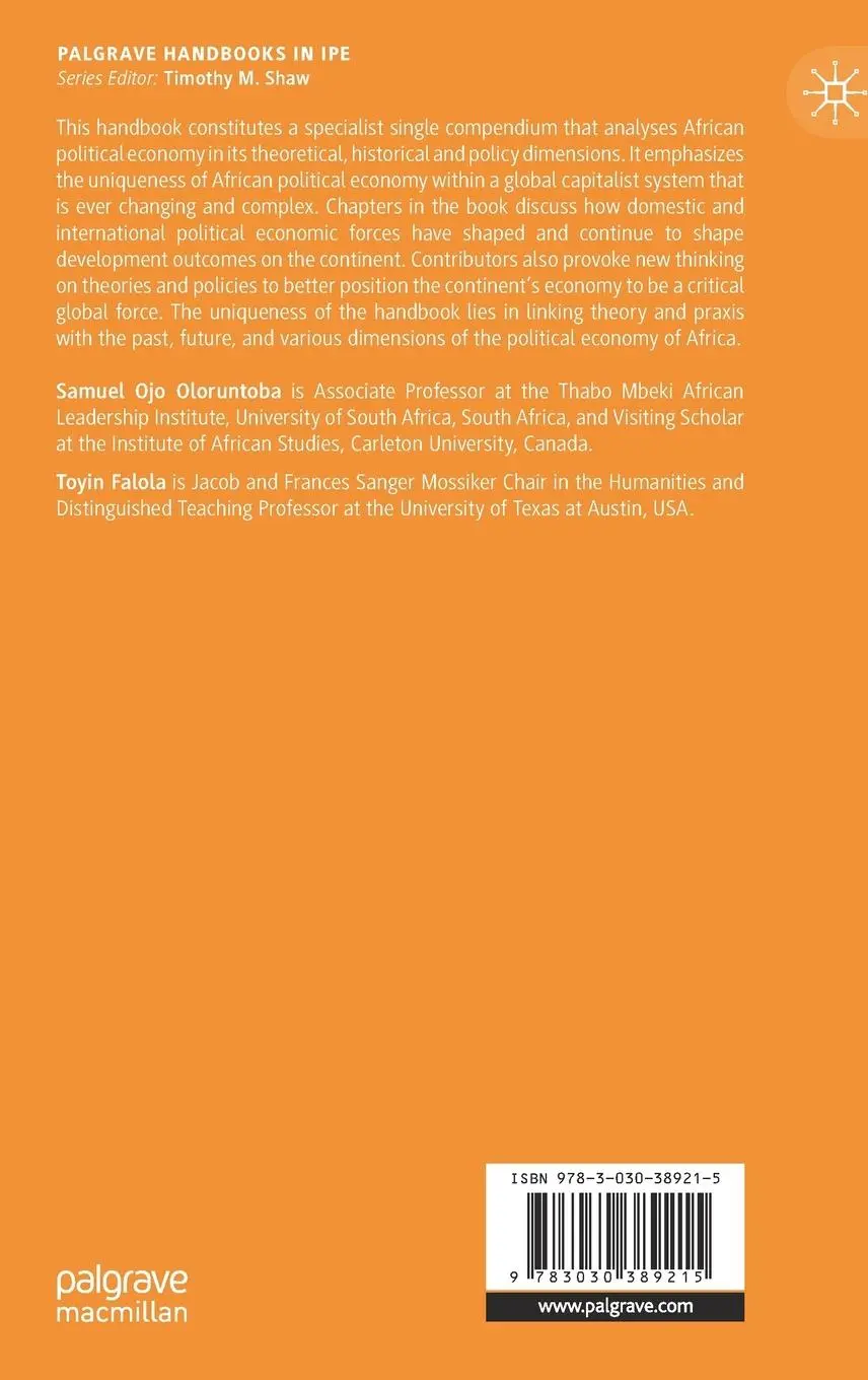 Rückseite: 9783030389215 | The Palgrave Handbook of African Political Economy | Falola (u. a.)