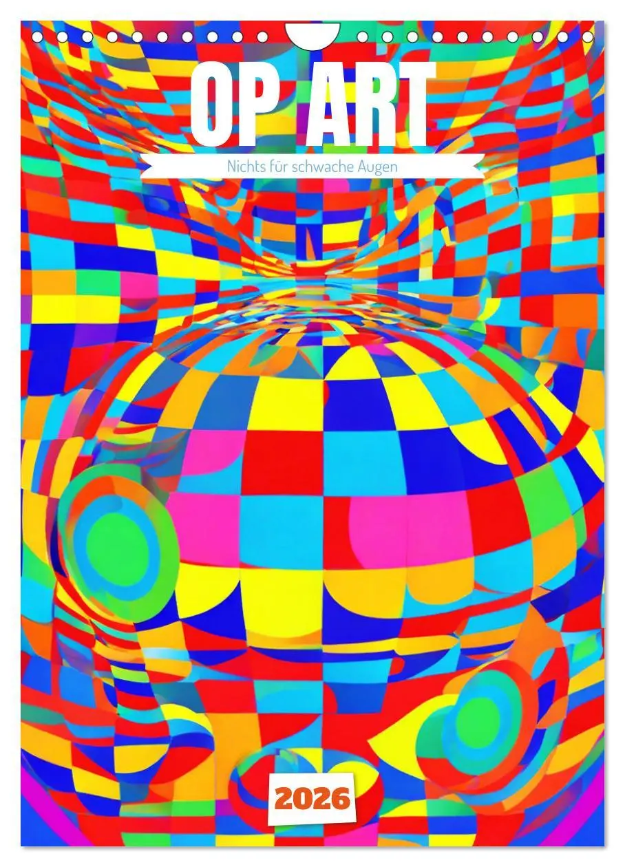 Cover: 9783516269215 | OP Art Nichts für schwache Augen (Wandkalender 2026 DIN A4 hoch),...