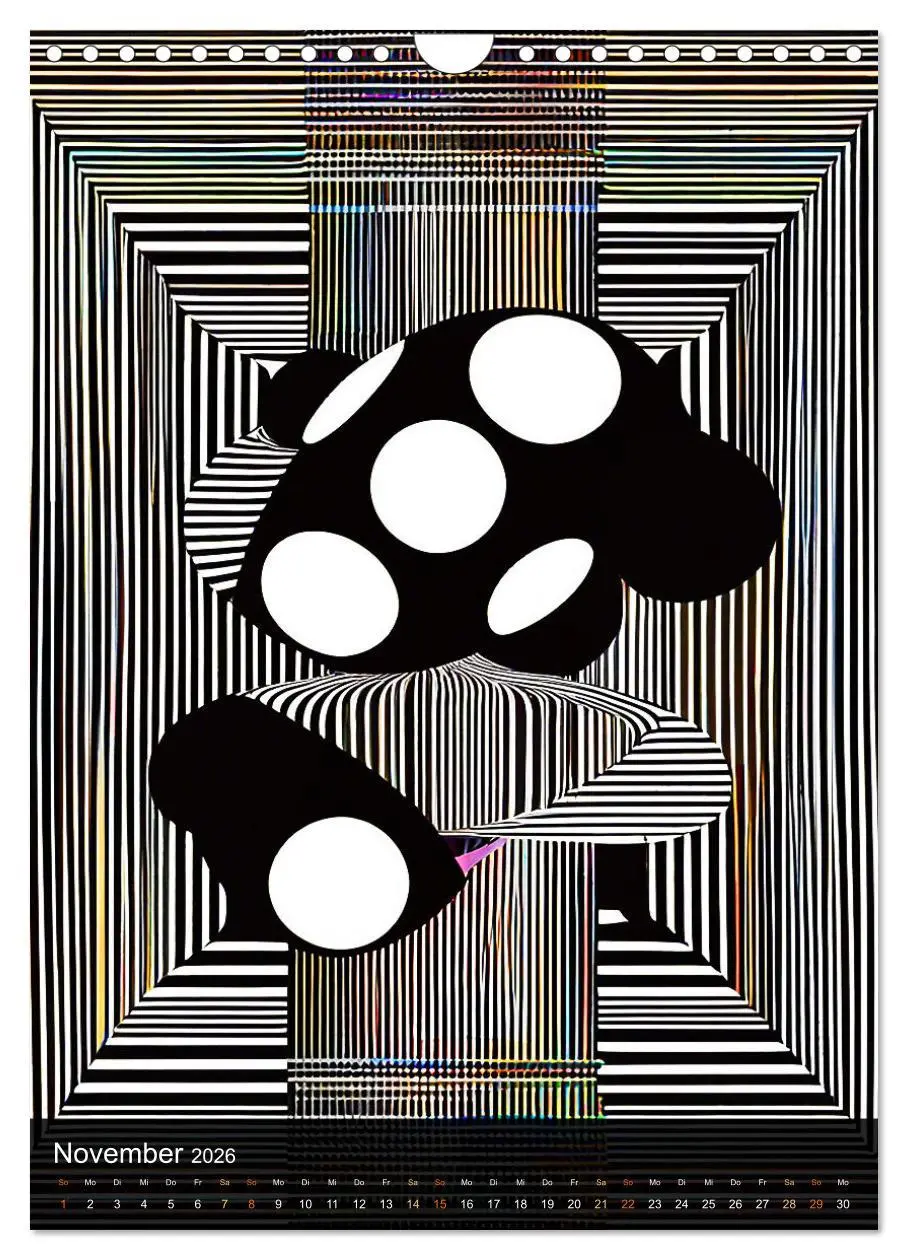 Bild: 9783516269215 | OP Art Nichts für schwache Augen (Wandkalender 2026 DIN A4 hoch),...
