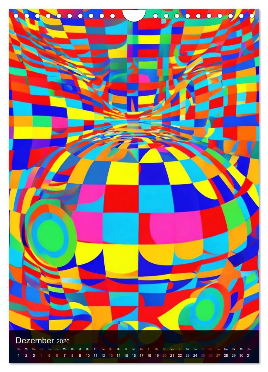 Bild: 9783516269215 | OP Art Nichts für schwache Augen (Wandkalender 2026 DIN A4 hoch),...