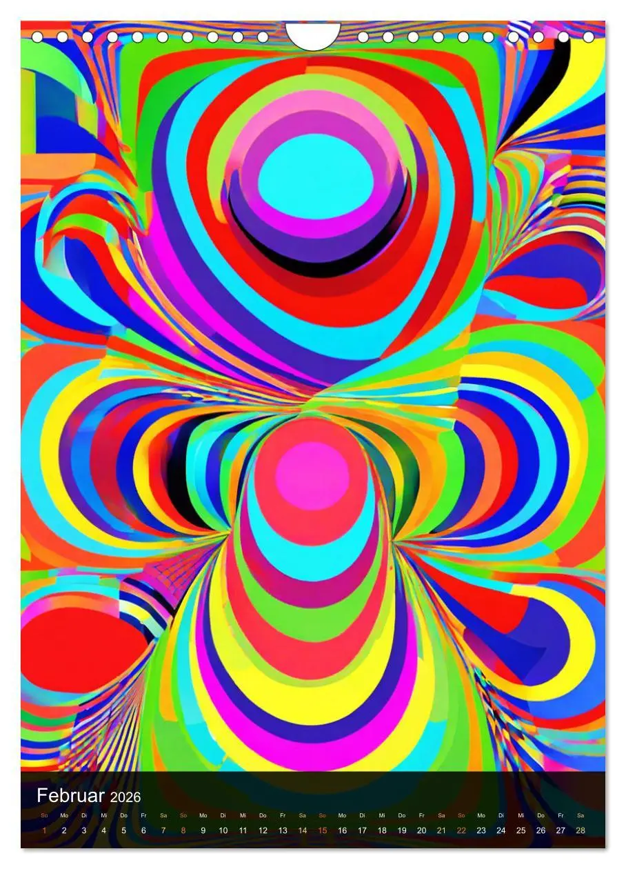 Bild: 9783516269215 | OP Art Nichts für schwache Augen (Wandkalender 2026 DIN A4 hoch),...