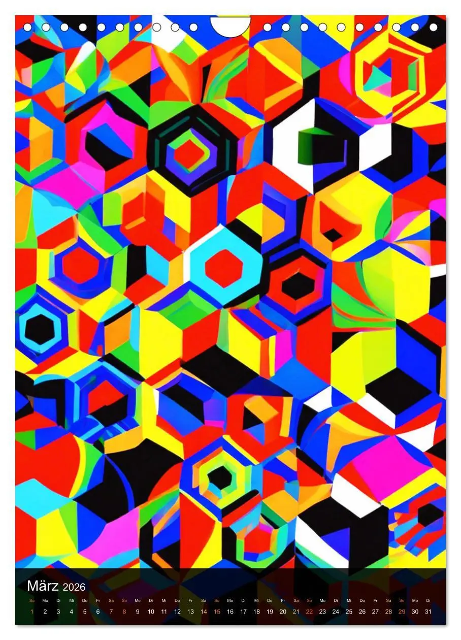 Bild: 9783516269215 | OP Art Nichts für schwache Augen (Wandkalender 2026 DIN A4 hoch),...