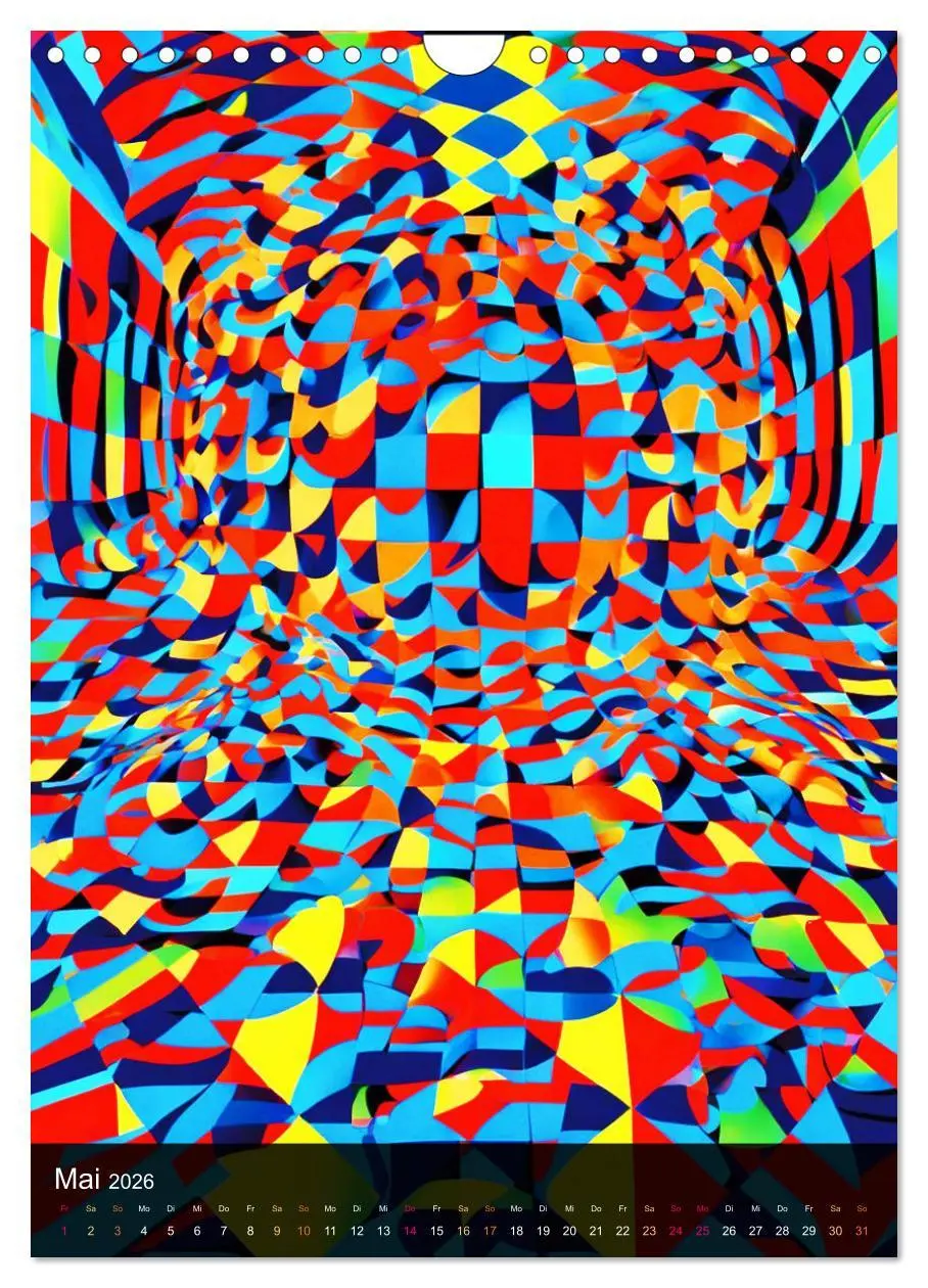 Bild: 9783516269215 | OP Art Nichts für schwache Augen (Wandkalender 2026 DIN A4 hoch),...