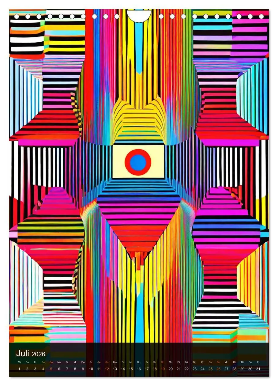 Bild: 9783516269215 | OP Art Nichts für schwache Augen (Wandkalender 2026 DIN A4 hoch),...