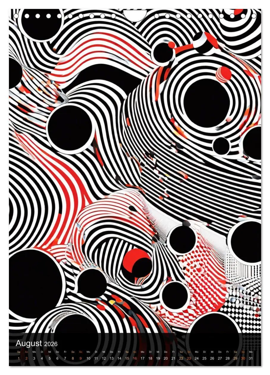 Bild: 9783516269215 | OP Art Nichts für schwache Augen (Wandkalender 2026 DIN A4 hoch),...