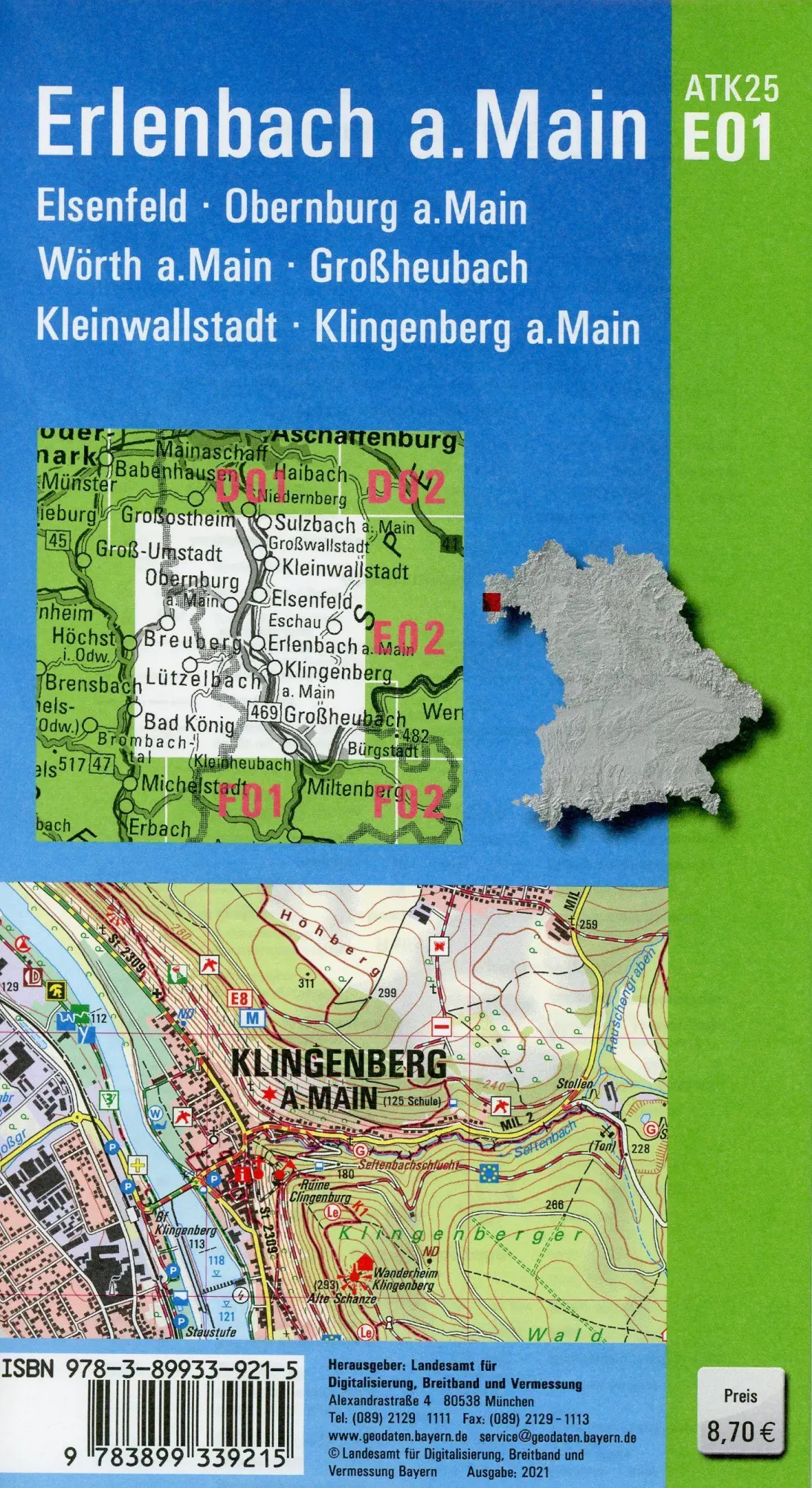 Bild: 9783899339215 | Erlenbach a.Main 1:25 000 | Digitalisierung | (Land-)Karte | Deutsch