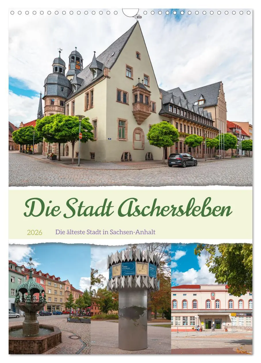 Cover: 9783516329315 | Die Stadt Aschersleben (Wandkalender 2026 DIN A3 hoch), CALVENDO...