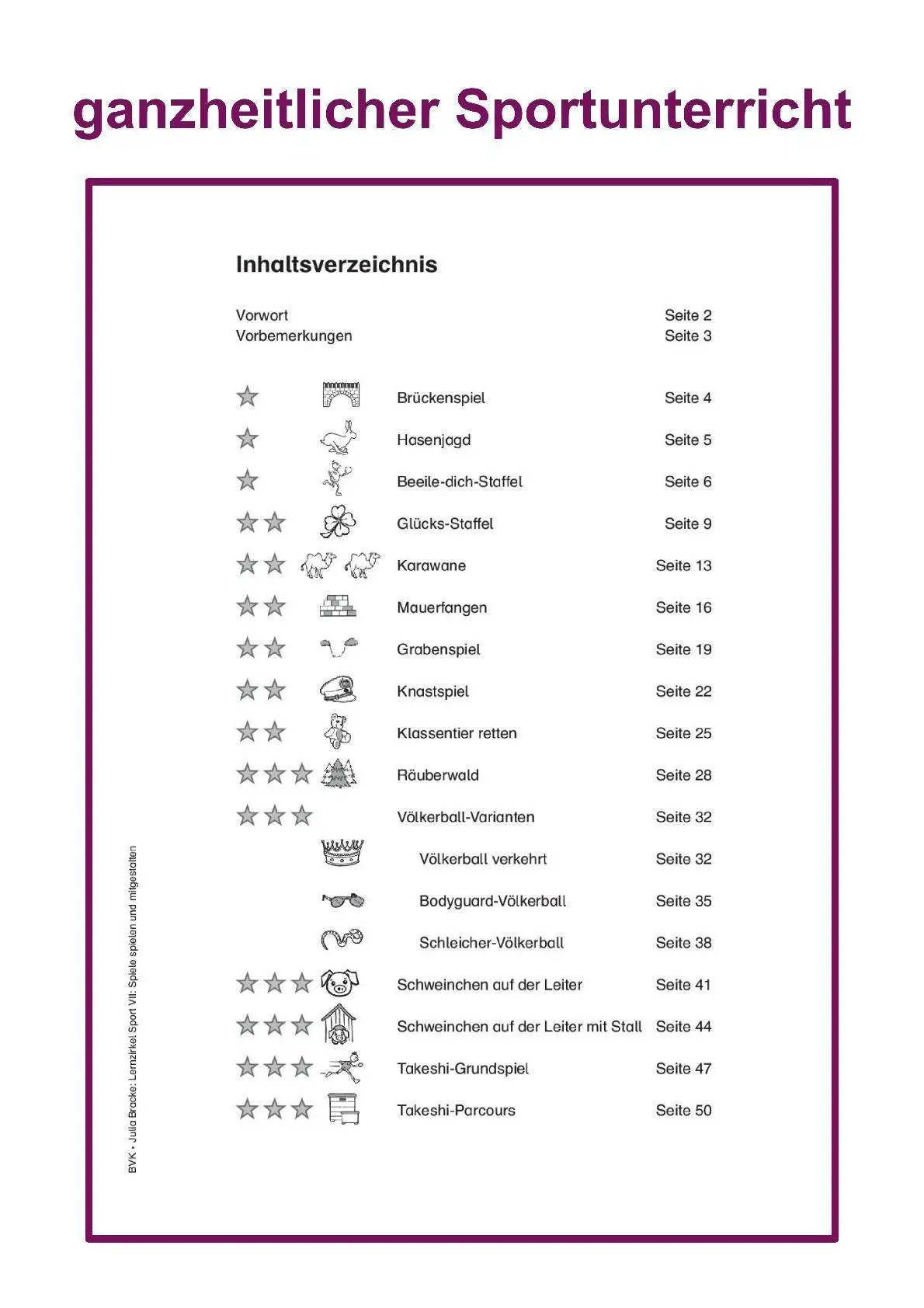 Bild: 9783867409315 | Lernzirkel Sport VII | Spiele spielen und mitgestalten | Julia Bracke