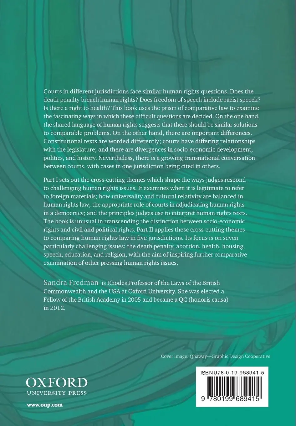 Rückseite: 9780199689415 | Comparative Human Rights Law | Sandra Fredman | Taschenbuch | Englisch