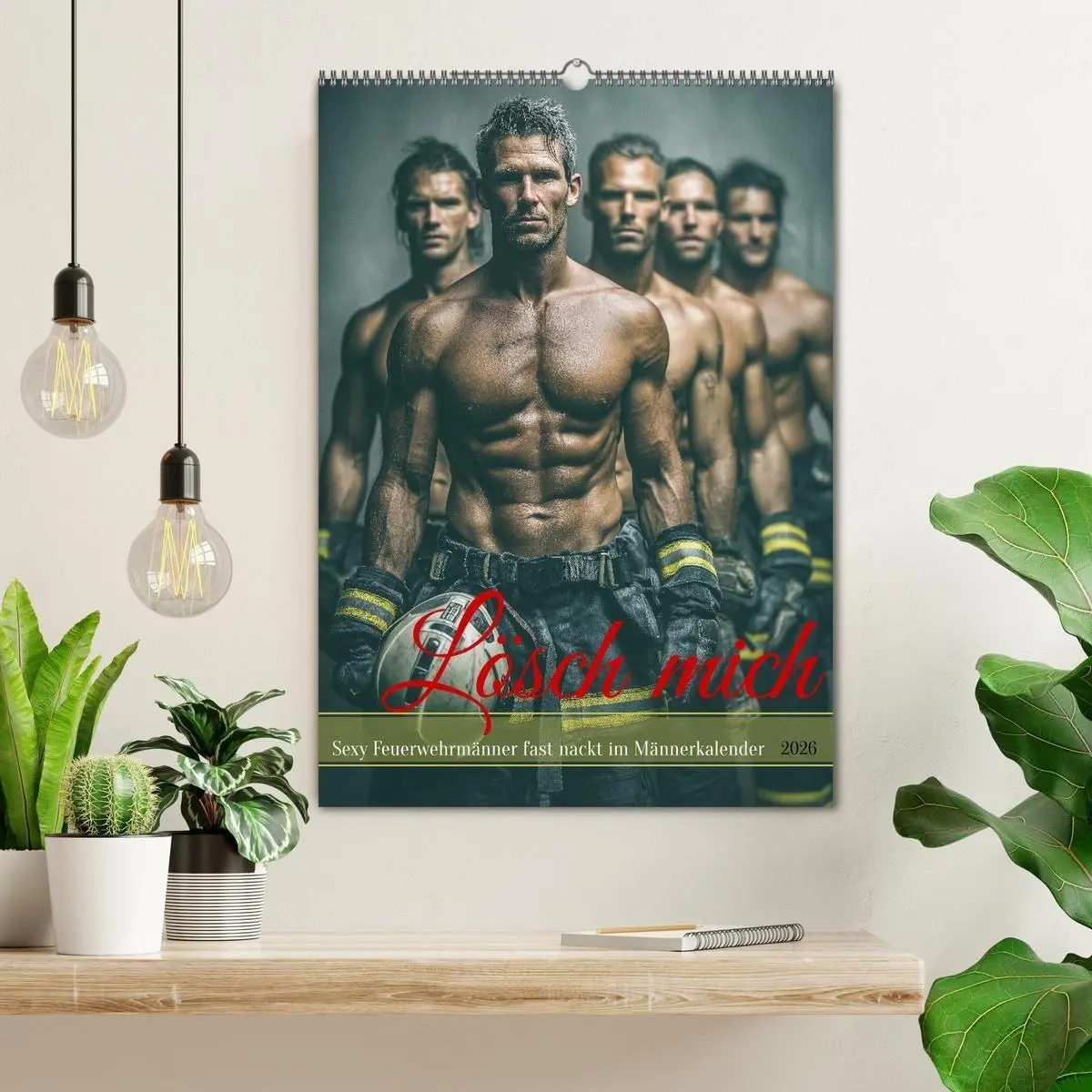 Bild: 9783516629415 | Lösch mich - Sexy Feuerwehrmänner fast nackt im Männerkalender...