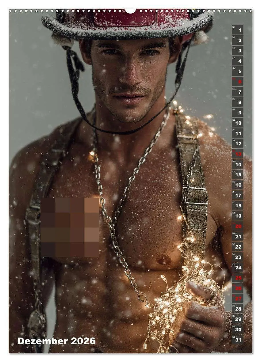 Bild: 9783516629415 | Lösch mich - Sexy Feuerwehrmänner fast nackt im Männerkalender...