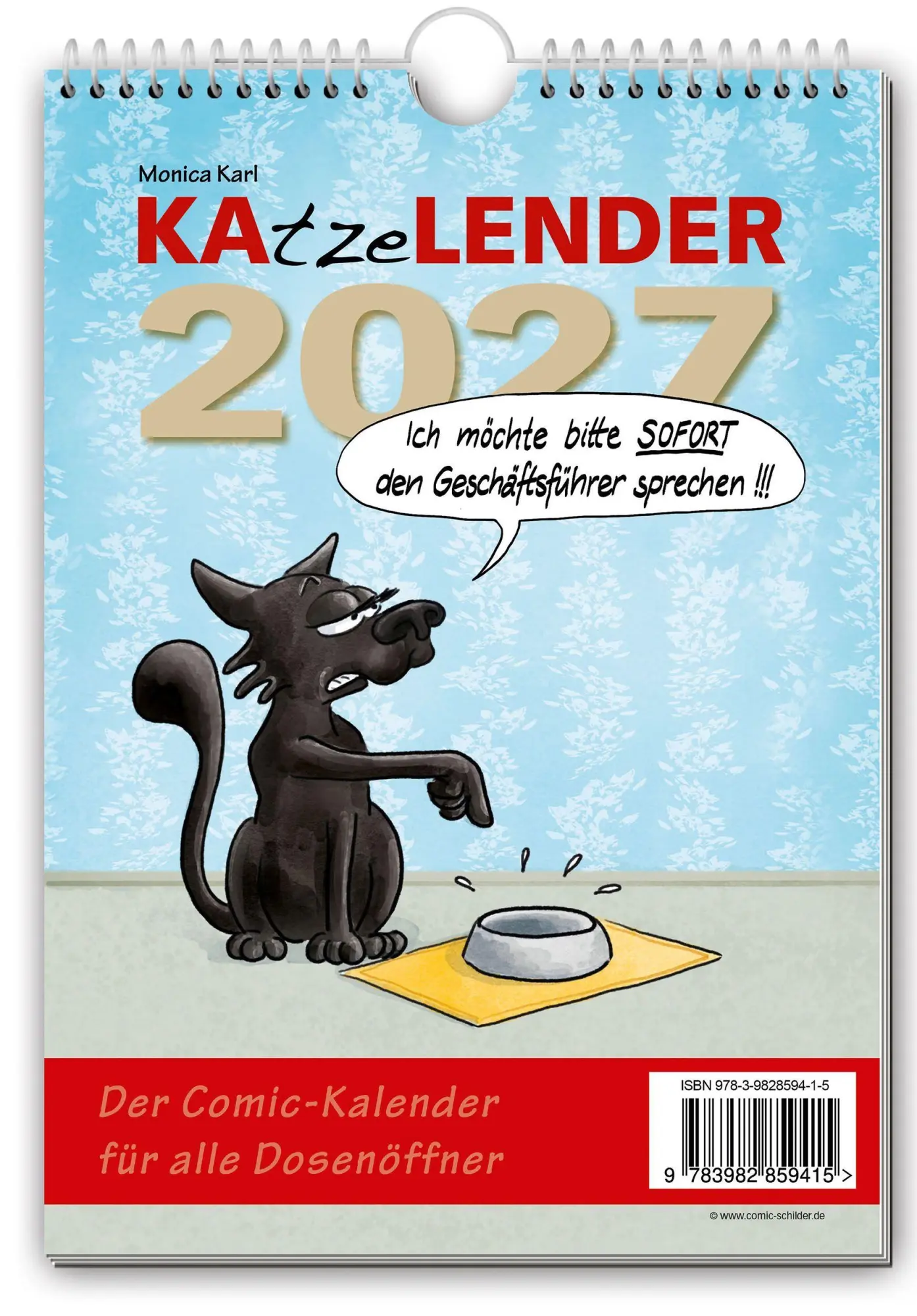 Cover: 9783982859415 | KAtzeLENDER 2027 | Der Comic-Kalender für alle Dosenöffner | Kalender