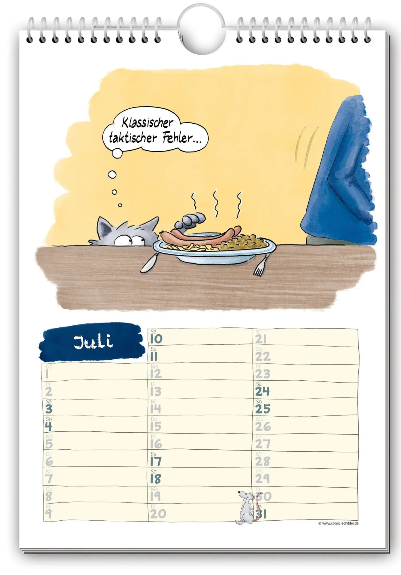 Bild: 9783982859415 | KAtzeLENDER 2027 | Der Comic-Kalender für alle Dosenöffner | Kalender