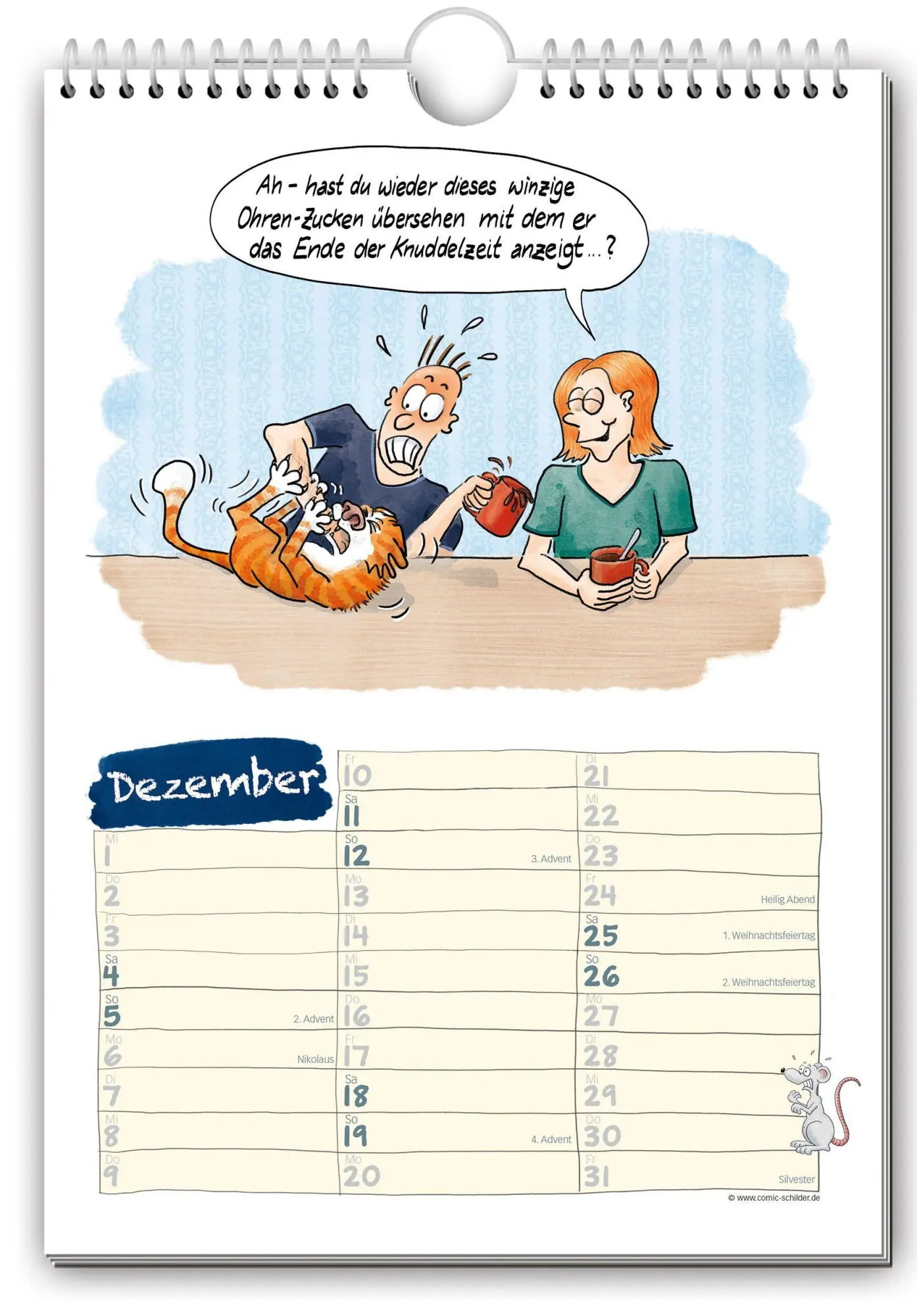 Bild: 9783982859415 | KAtzeLENDER 2027 | Der Comic-Kalender für alle Dosenöffner | Kalender