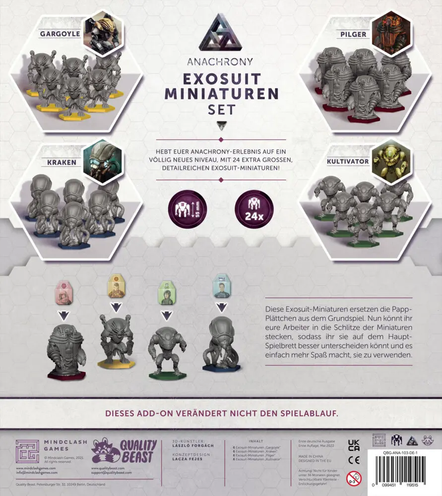 Bild: 99451119515 | Anachrony - Exosuit Miniaturen Set (Spiel) | Dávid Turczi (u. a.)