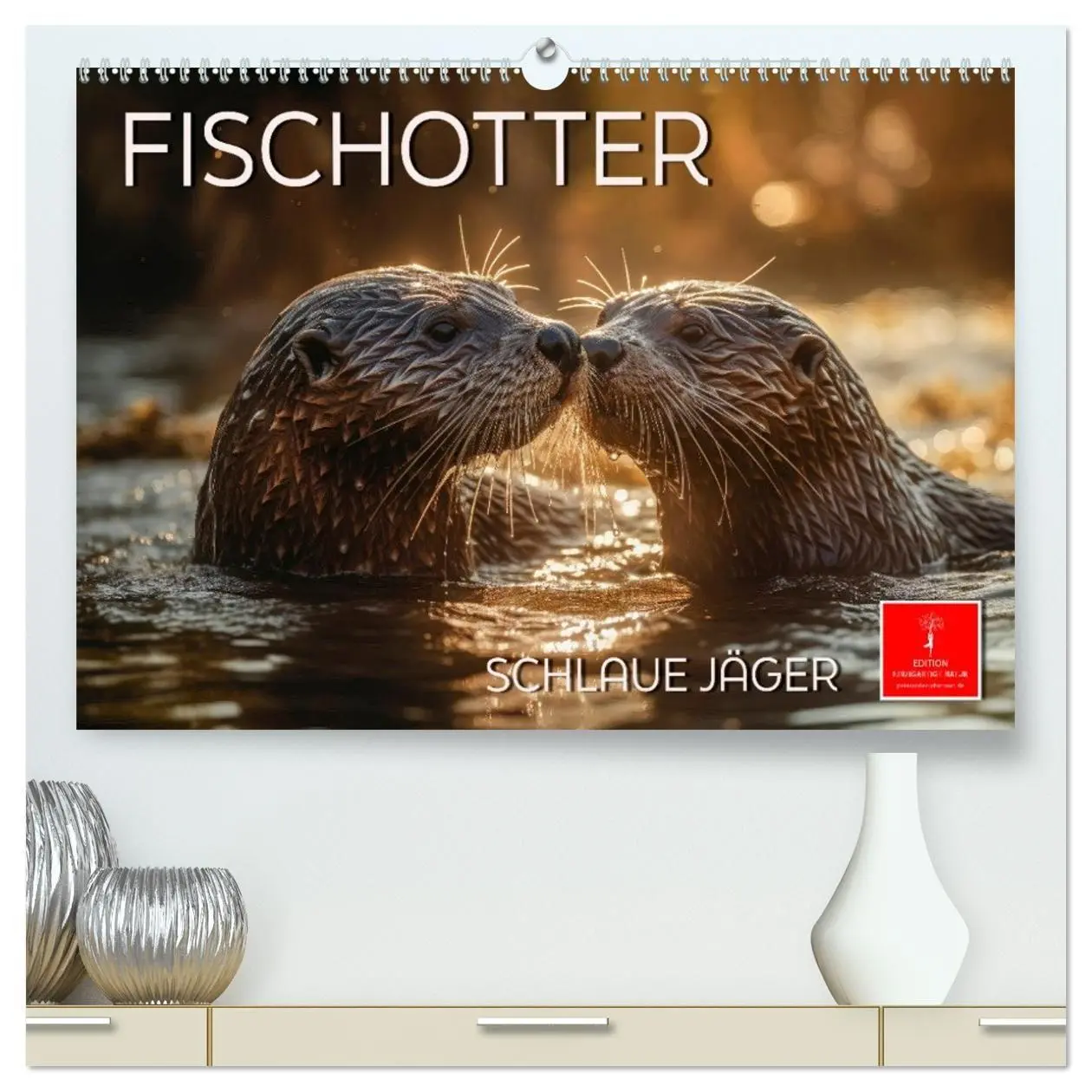 Cover: 9783457529515 | Fischotter - schlaue Jäger (hochwertiger Premium Wandkalender 2026...