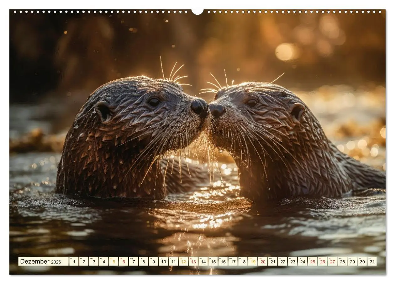 Bild: 9783457529515 | Fischotter - schlaue Jäger (hochwertiger Premium Wandkalender 2026...