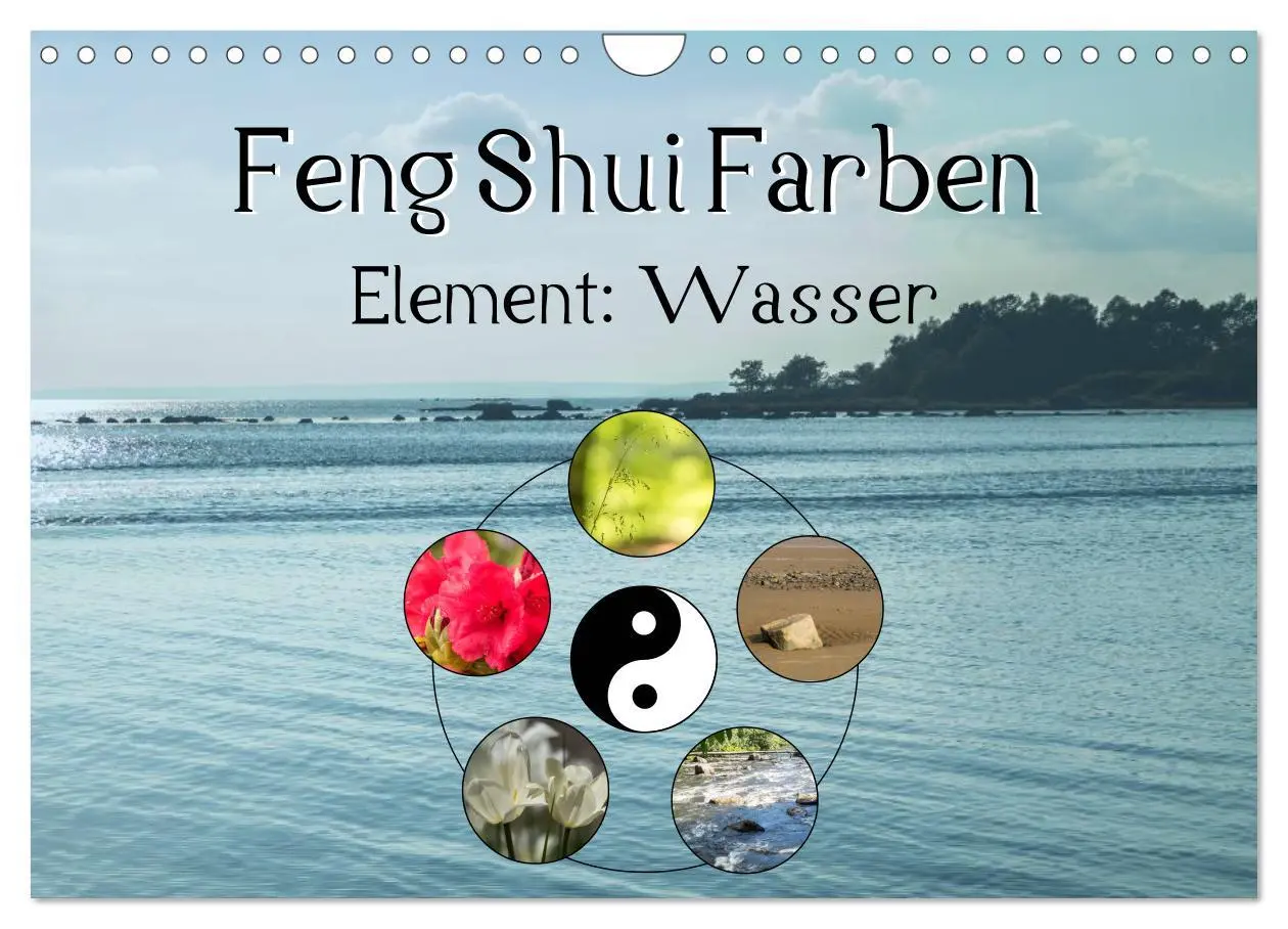 Cover: 9783457909515 | Feng Shui Farben - Element Wasser (Wandkalender 2026 DIN A4 quer),...
