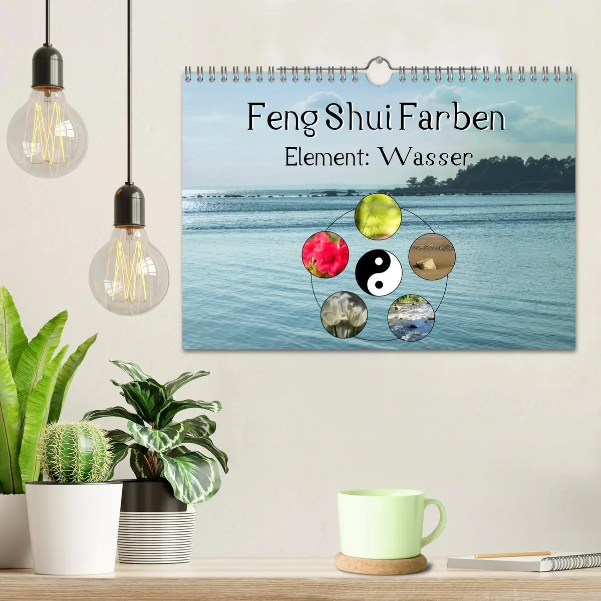Bild: 9783457909515 | Feng Shui Farben - Element Wasser (Wandkalender 2026 DIN A4 quer),...
