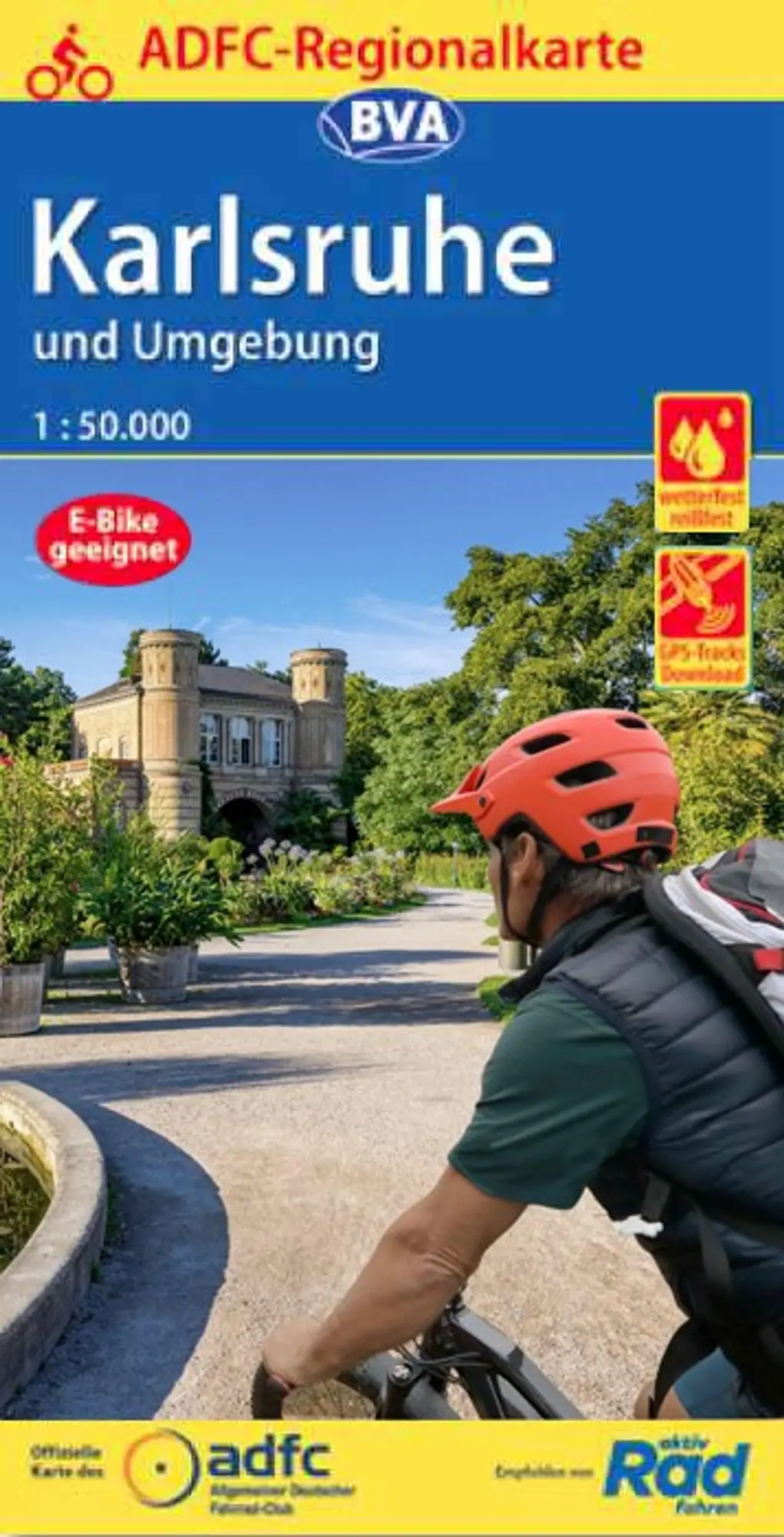 Cover: 9783870739515 | ADFC-Regionalkarte Karlsruhe und Umgebung,1:50.000, reiß- und...