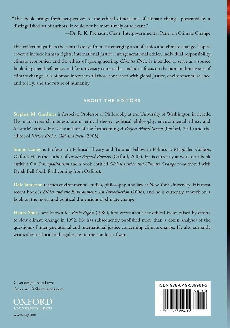 Rückseite: 9780195399615 | Climate Ethics Climate Ethics | Essential Readings Essential Readings