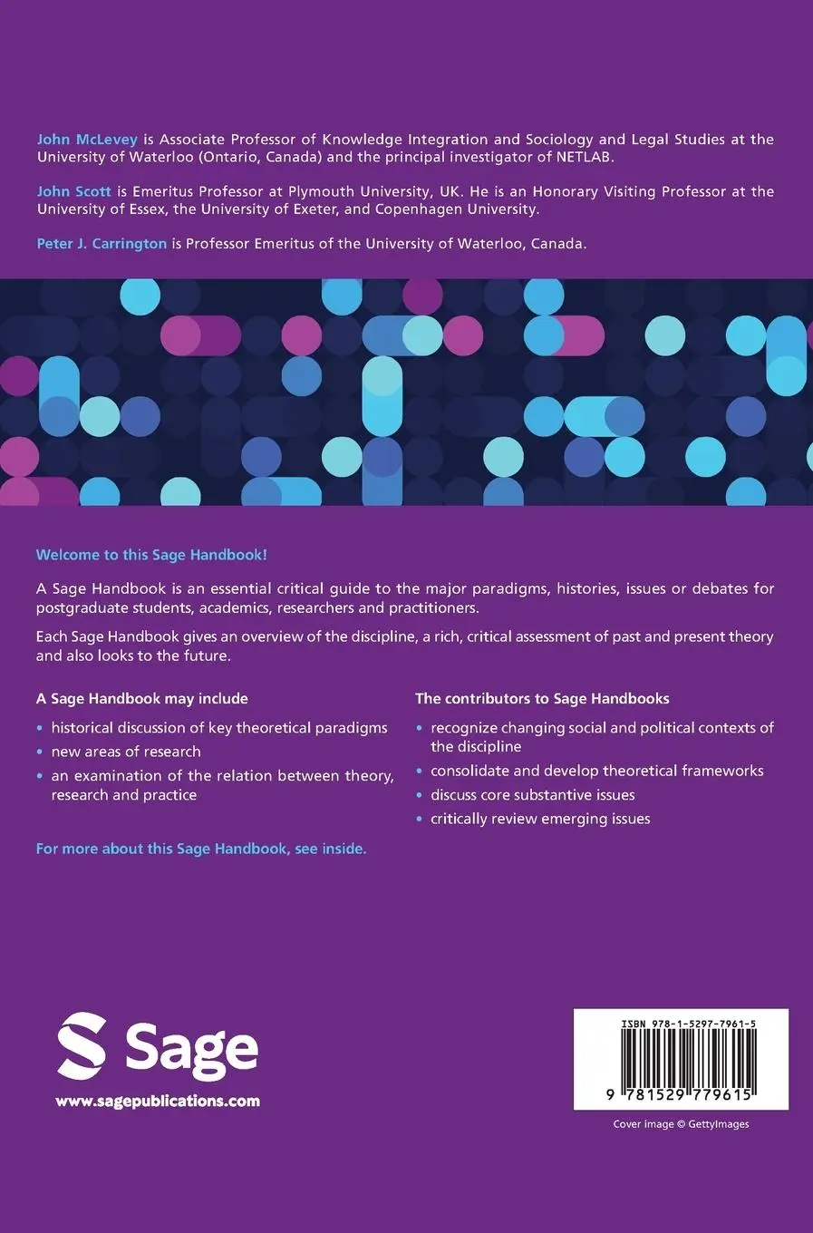 Rückseite: 9781529779615 | The Sage Handbook of Social Network Analysis | John McLevey (u. a.)