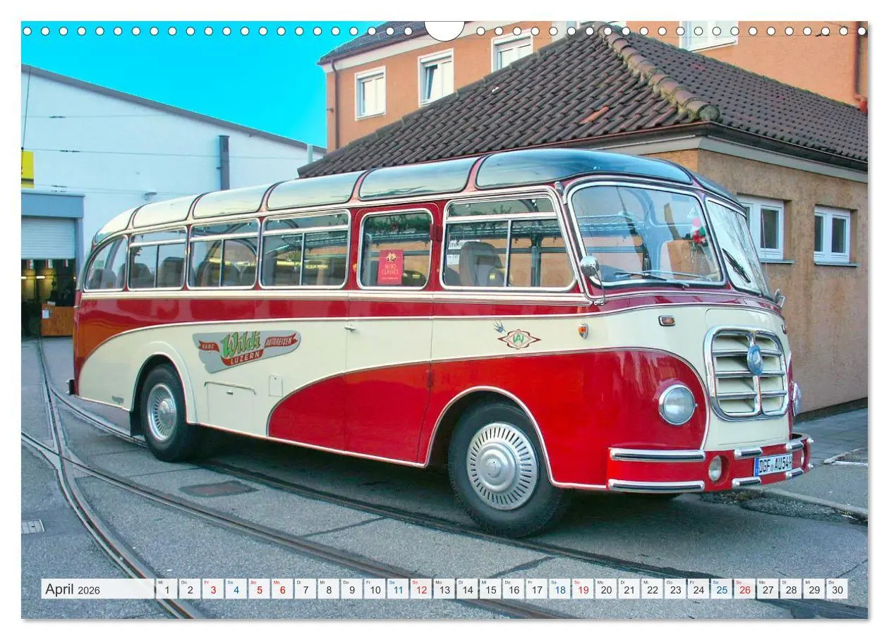 Bild: 9783457519615 | Historische und moderne Busse (Wandkalender 2026 DIN A3 quer),...