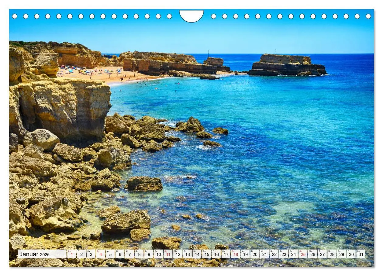 Bild: 9783457829615 | Algarve zum Träumen (Wandkalender 2026 DIN A4 quer), CALVENDO...