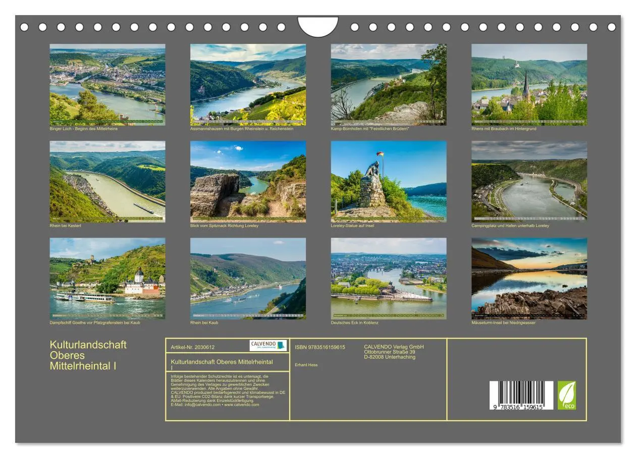 Bild: 9783516159615 | Kulturlandschaft Oberes Mittelrheintal I (Wandkalender 2026 DIN A4...