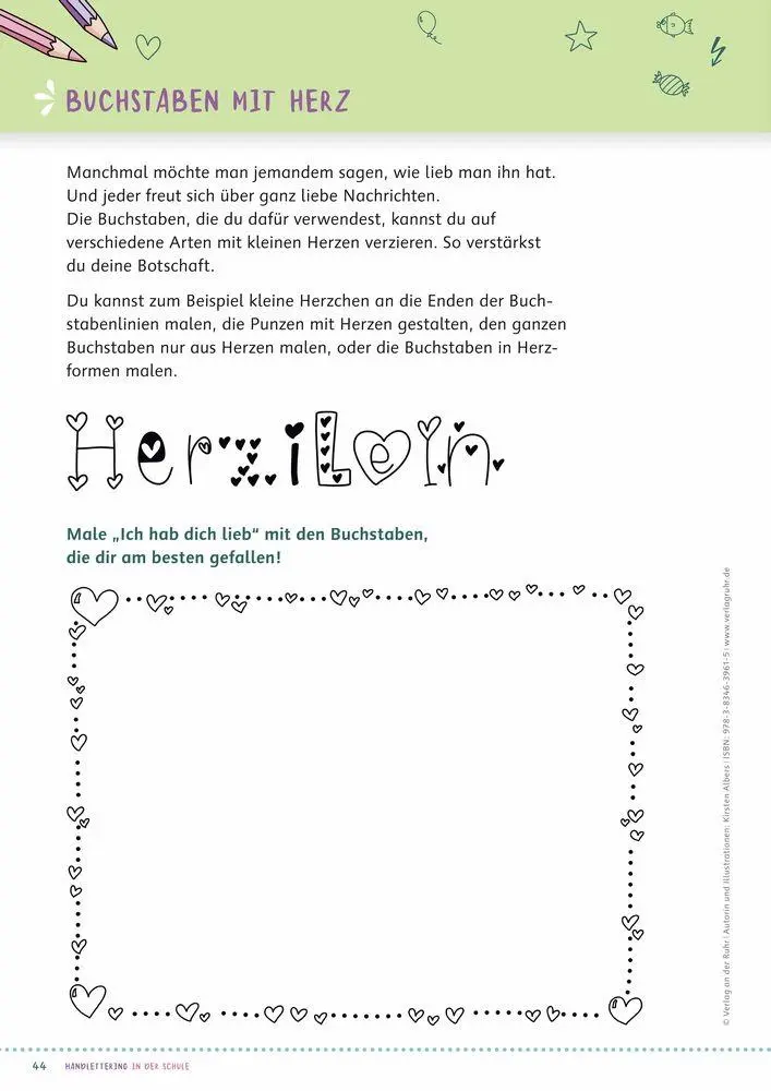 Bild: 9783834639615 | Handlettering in der Schule | Kirsten Albers | Broschüre | 80 S.