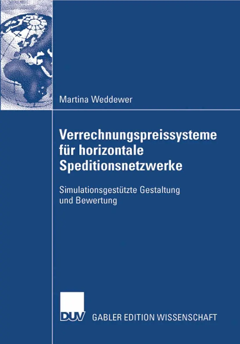 Cover: 9783835009615 | Verrechnungspreissysteme für horizontale Speditionsnetzwerke | Buch