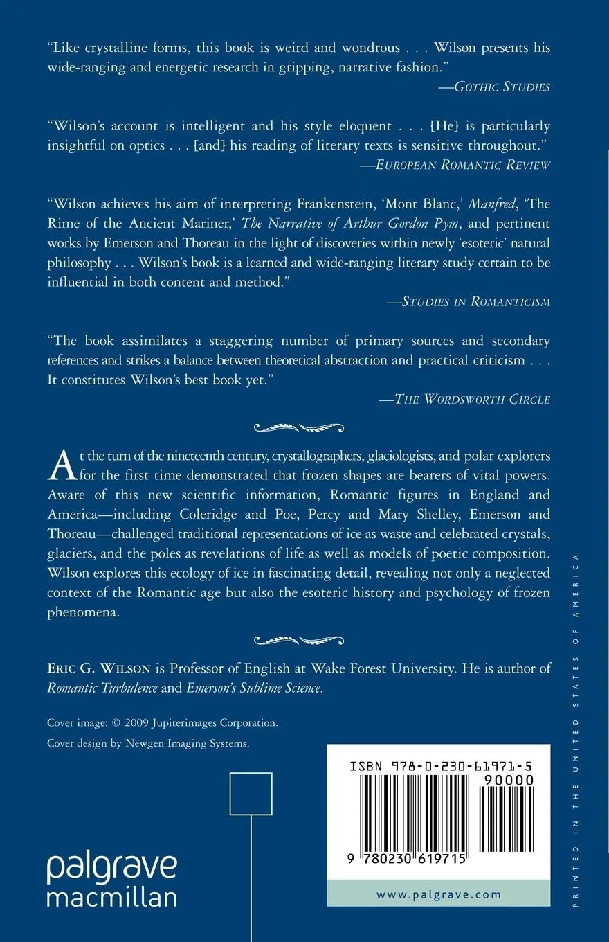 Rückseite: 9780230619715 | The Spiritual History of Ice | E. Wilson | Taschenbuch | xiv | 2009