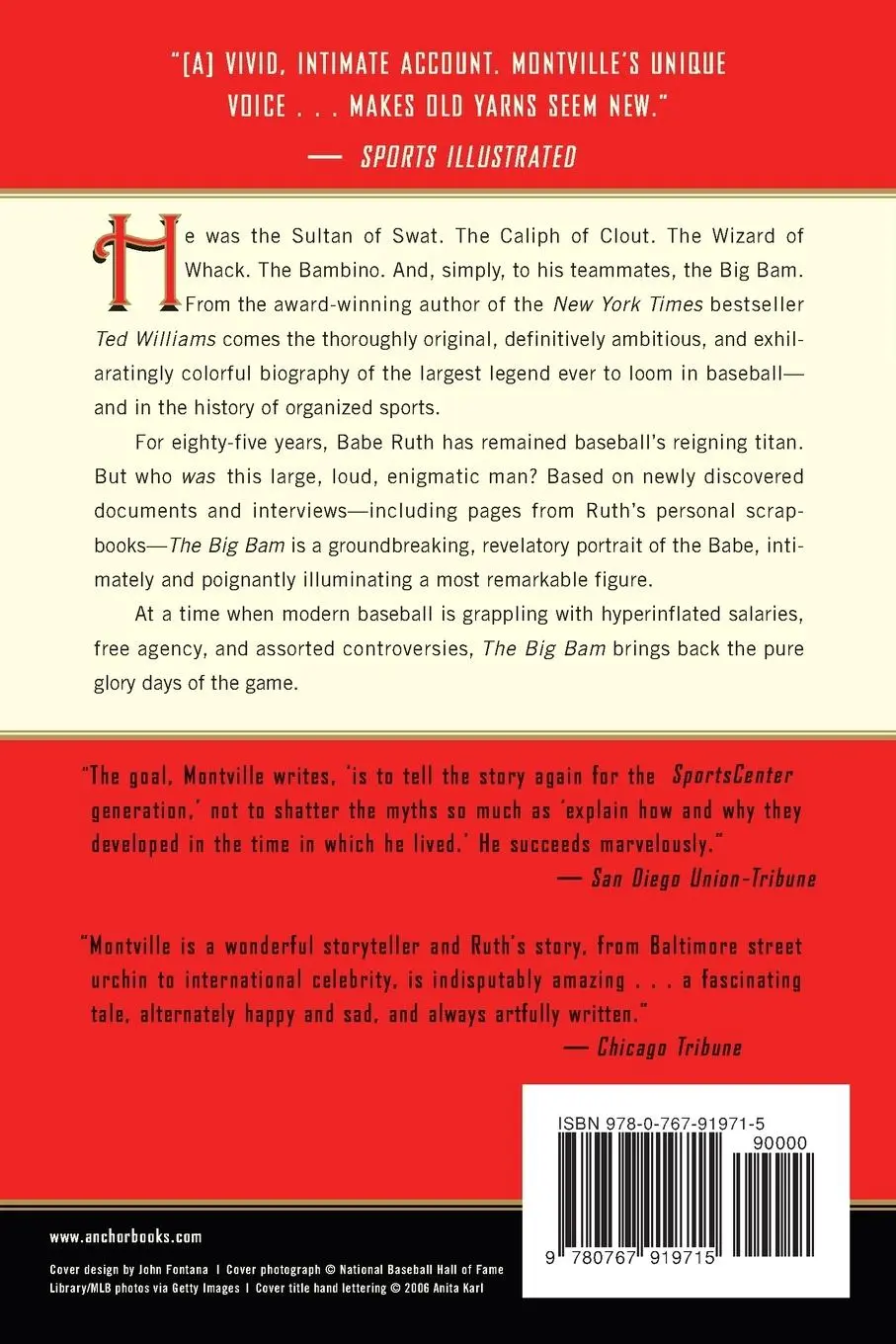 Rückseite: 9780767919715 | The Big Bam | The Life and Times of Babe Ruth | Leigh Montville | Buch