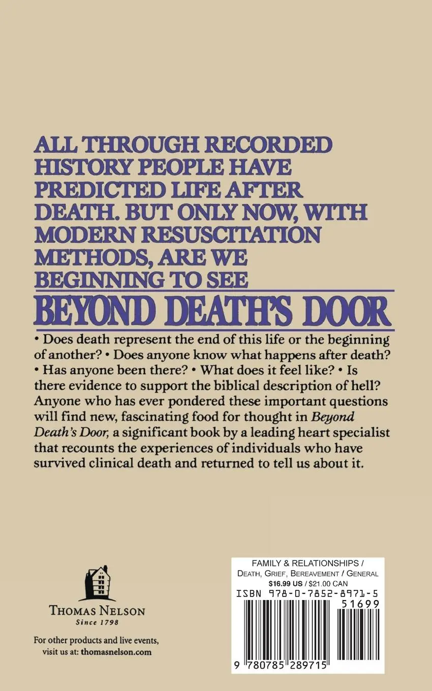 Rückseite: 9780785289715 | Beyond Death's Door | Maurice Rawlings | Taschenbuch | Englisch | 2008