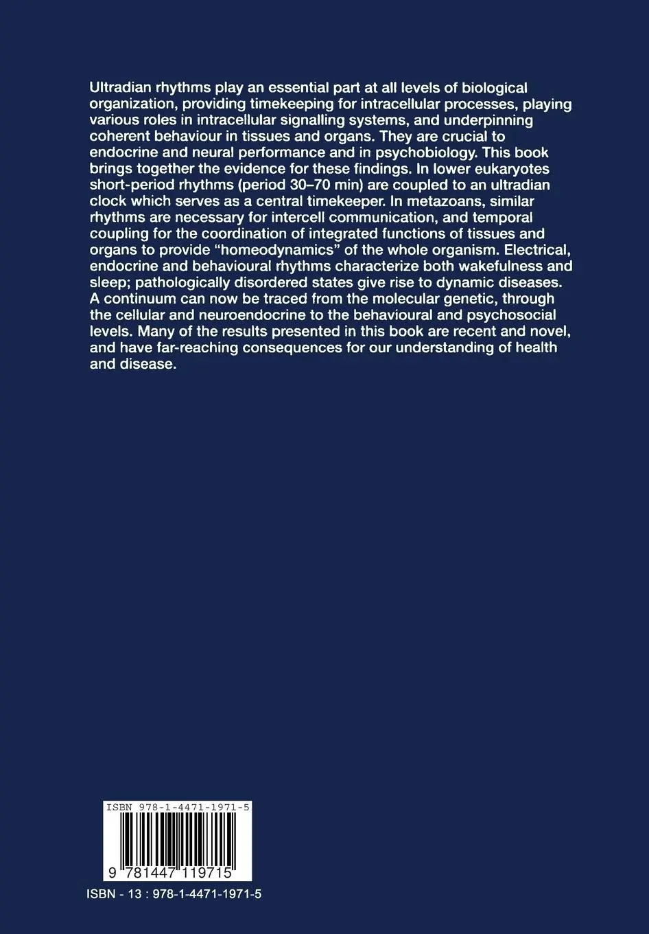 Rückseite: 9781447119715 | Ultradian Rhythms in Life Processes | David Lloyd (u. a.) | Buch