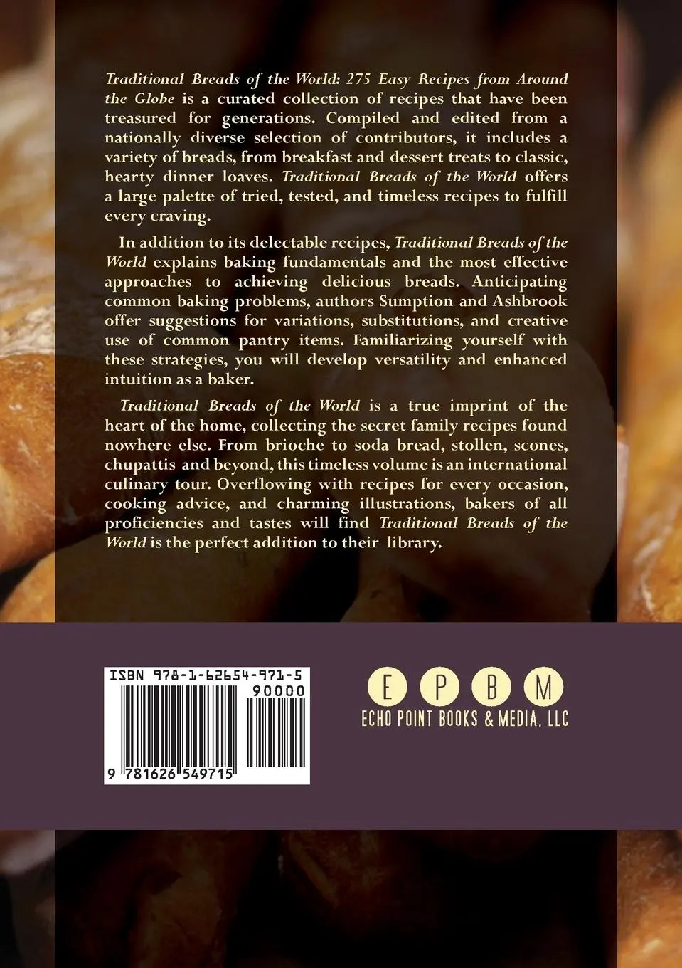 Rückseite: 9781626549715 | Traditional Breads of the World | Lois Lintner Ashbrook (u. a.) | Buch