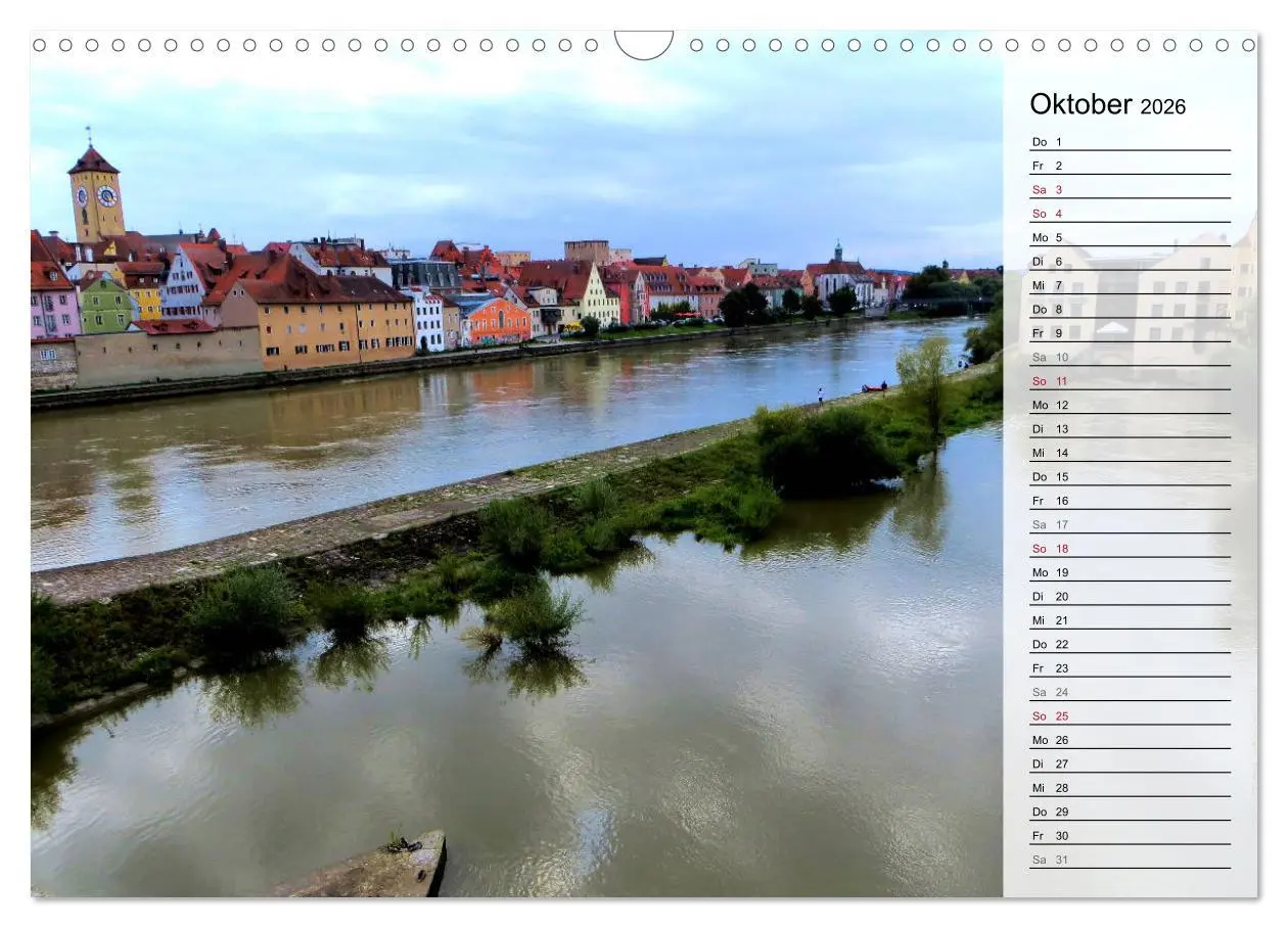 Bild: 9783457989715 | REGENSBURG - Impressionen (Wandkalender 2026 DIN A3 quer), CALVENDO...