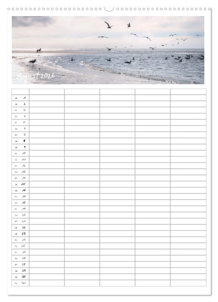 Bild: 9783516389715 | Nordfriesland - Familienplaner (Wandkalender 2026 DIN A2 hoch),...