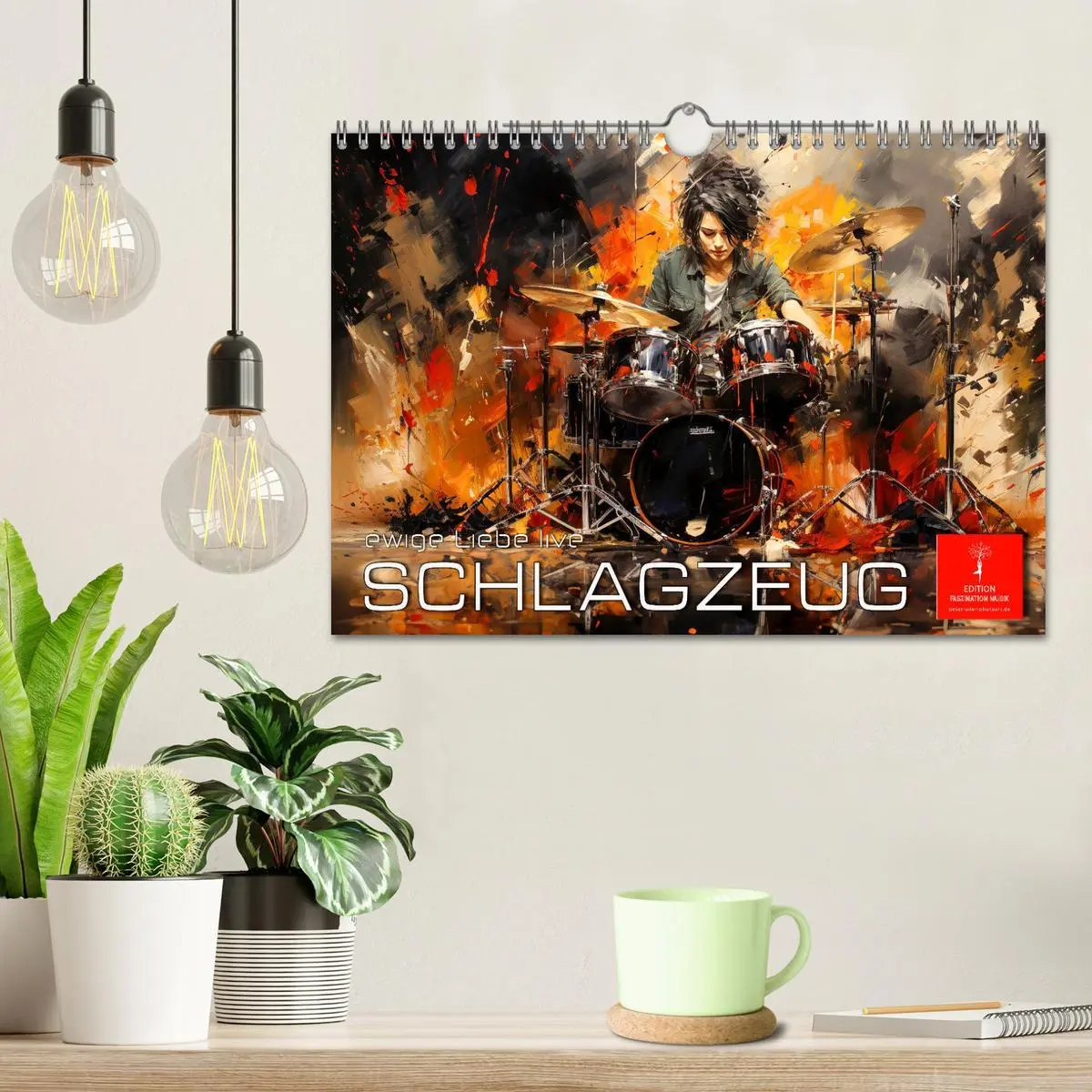 Bild: 9783457359815 | Schlagzeug ewige Liebe live (Wandkalender 2026 DIN A4 quer),...