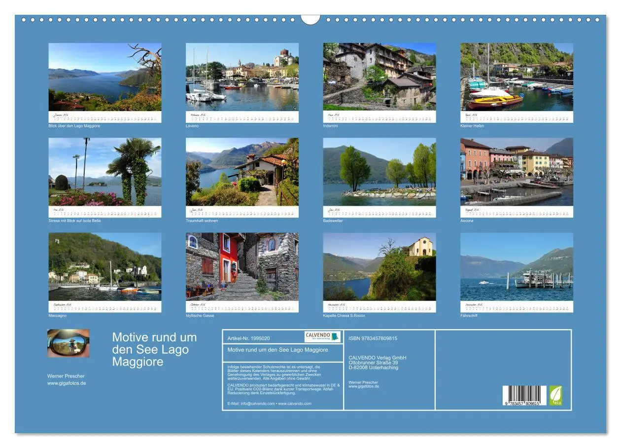 Bild: 9783457809815 | Motive rund um den See Lago Maggiore (Wandkalender 2026 DIN A2...