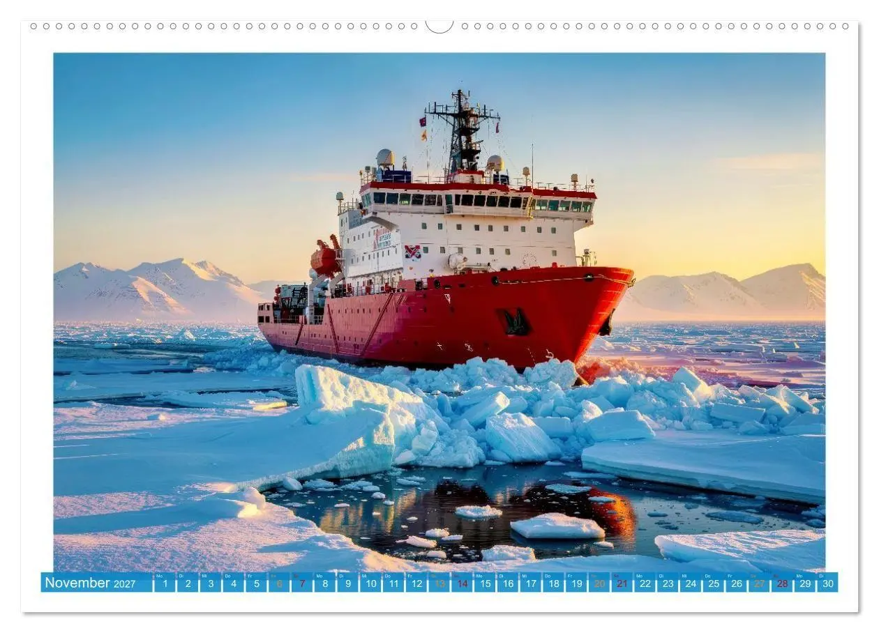 Bild: 9783516759815 | Eisbrecher in der Arktis (Wandkalender 2027 DIN A2 quer), CALVENDO...