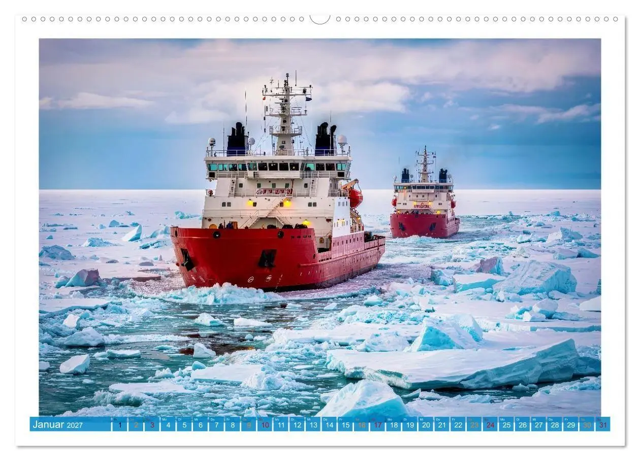 Bild: 9783516759815 | Eisbrecher in der Arktis (Wandkalender 2027 DIN A2 quer), CALVENDO...