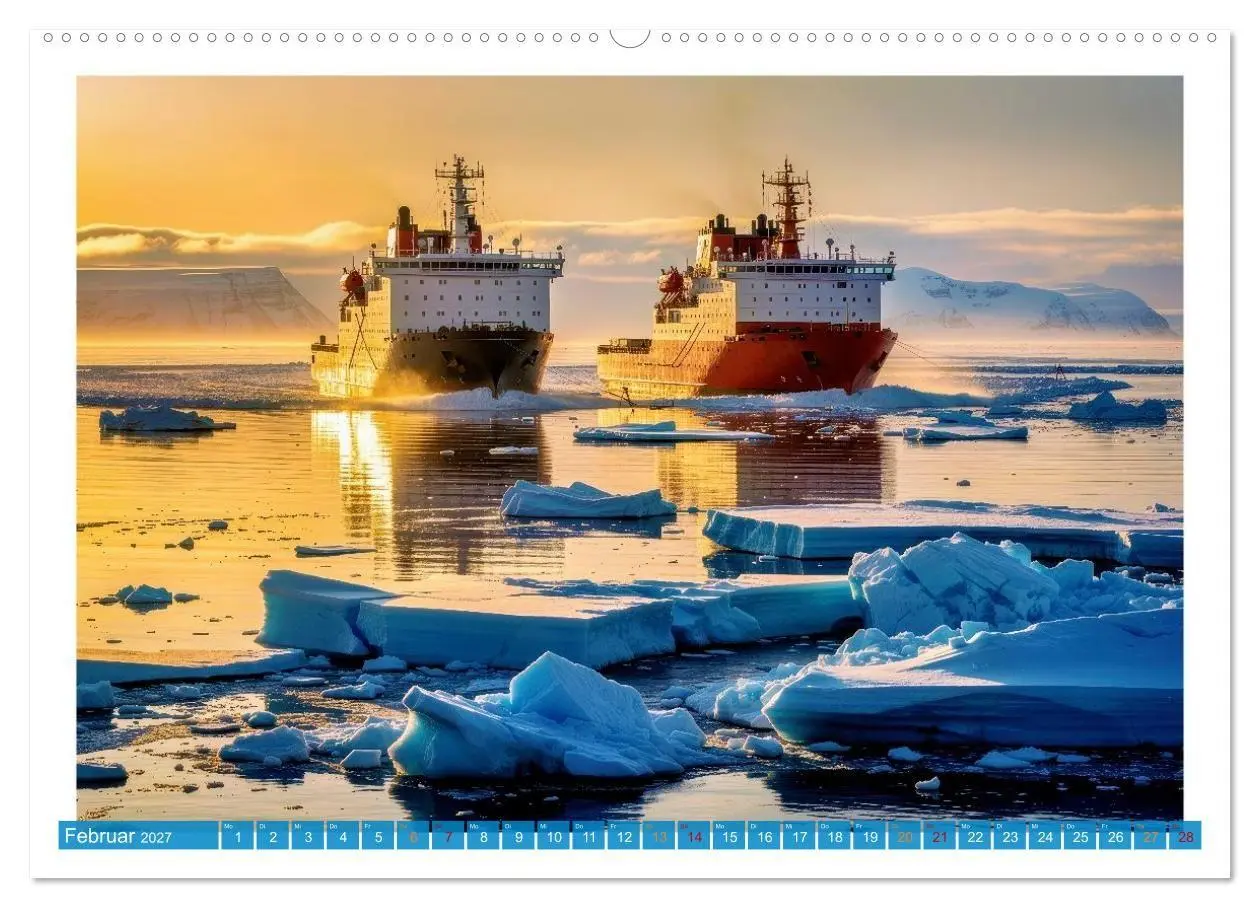 Bild: 9783516759815 | Eisbrecher in der Arktis (Wandkalender 2027 DIN A2 quer), CALVENDO...