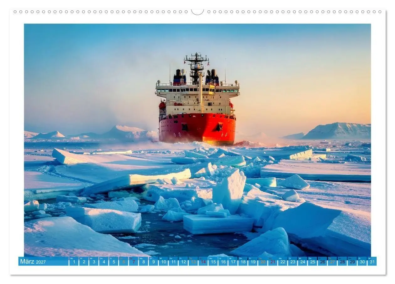 Bild: 9783516759815 | Eisbrecher in der Arktis (Wandkalender 2027 DIN A2 quer), CALVENDO...