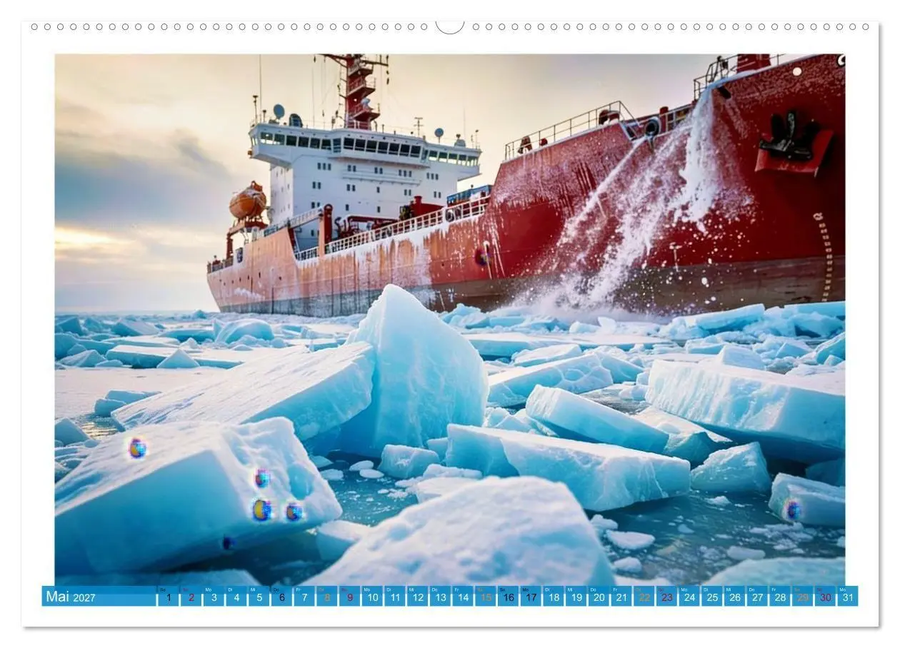 Bild: 9783516759815 | Eisbrecher in der Arktis (Wandkalender 2027 DIN A2 quer), CALVENDO...