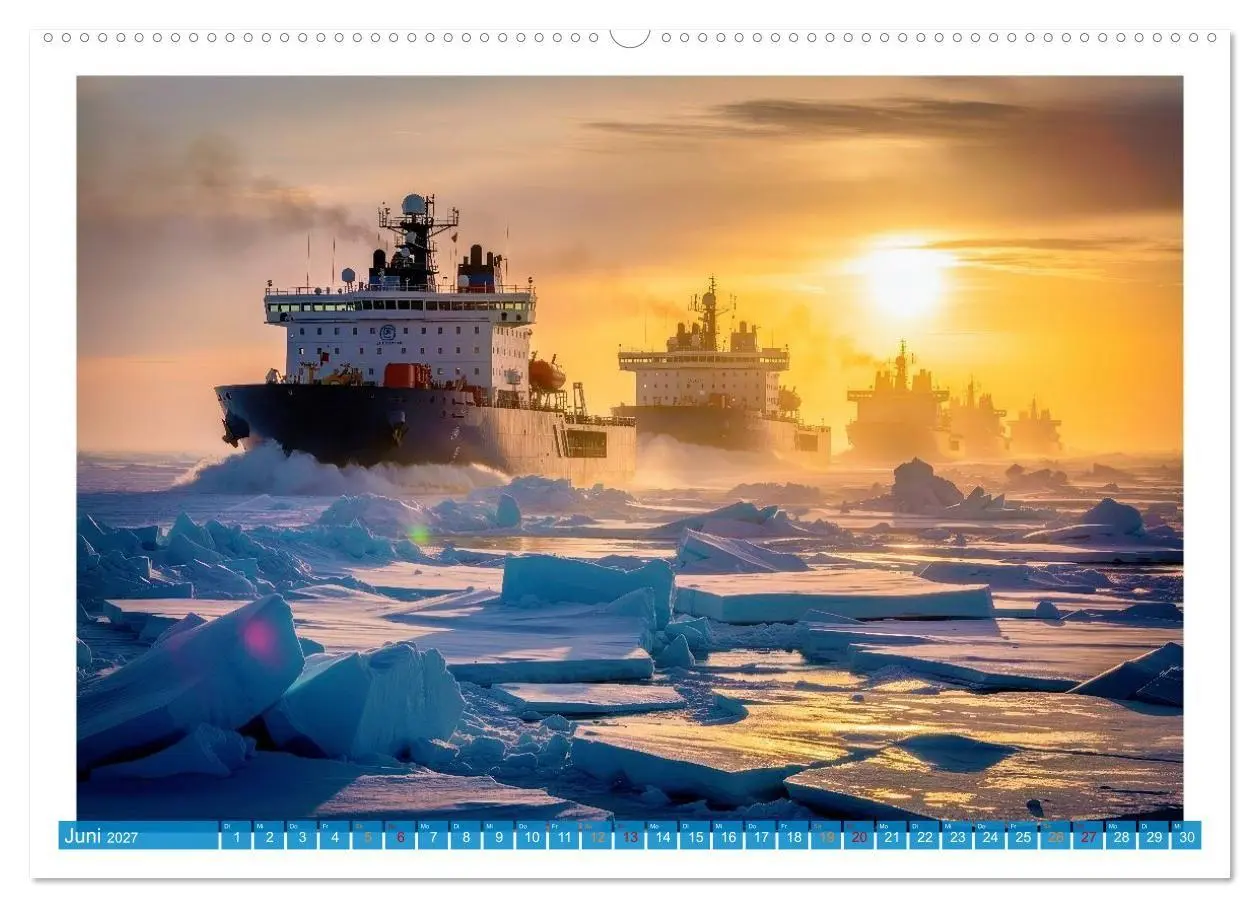 Bild: 9783516759815 | Eisbrecher in der Arktis (Wandkalender 2027 DIN A2 quer), CALVENDO...