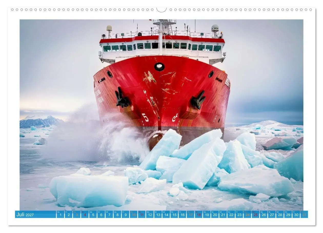 Bild: 9783516759815 | Eisbrecher in der Arktis (Wandkalender 2027 DIN A2 quer), CALVENDO...