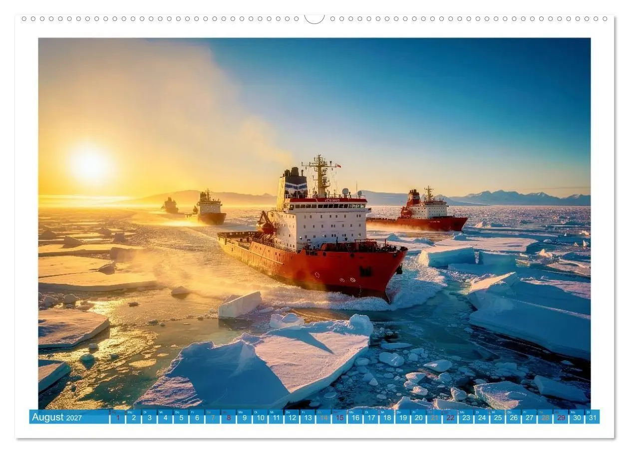Bild: 9783516759815 | Eisbrecher in der Arktis (Wandkalender 2027 DIN A2 quer), CALVENDO...