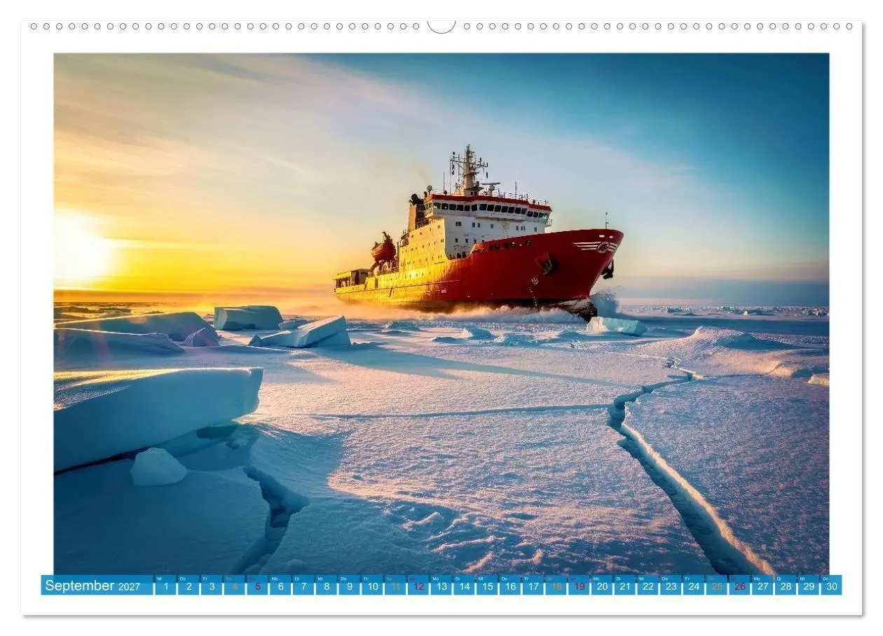 Bild: 9783516759815 | Eisbrecher in der Arktis (Wandkalender 2027 DIN A2 quer), CALVENDO...