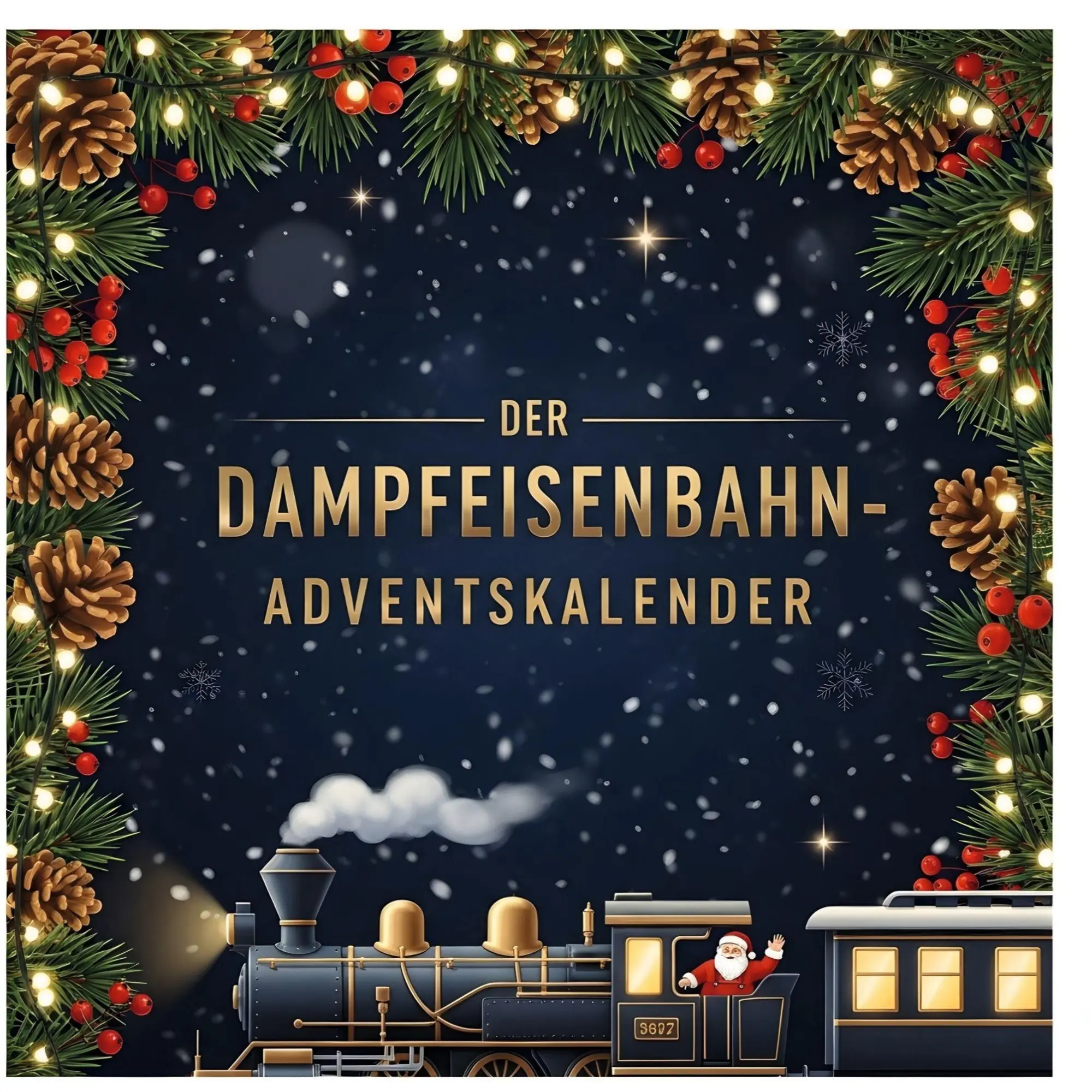 Cover: 9783695339815 | Der Dampfeisenbahn-Adventskalender | Lena Herrmann | Taschenbuch